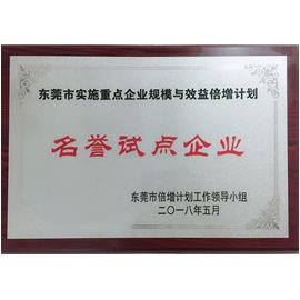 广东汇嵘绿色能源股份有限公司入选 东莞市倍增名誉试点企业